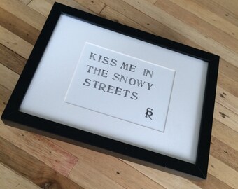 Poem Kiss Me 21 x 30 cm