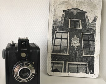 Photo of Dokkum - Netherlands on cement 16x24 cm