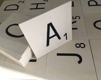 Scrabble tiles Alphabet