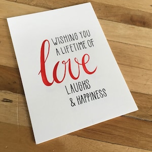 Handgemaakte kaart 'Wishing you Love'