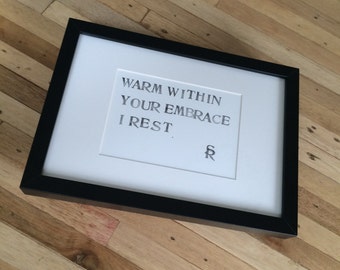 Poem Warm 21 x 30 cm