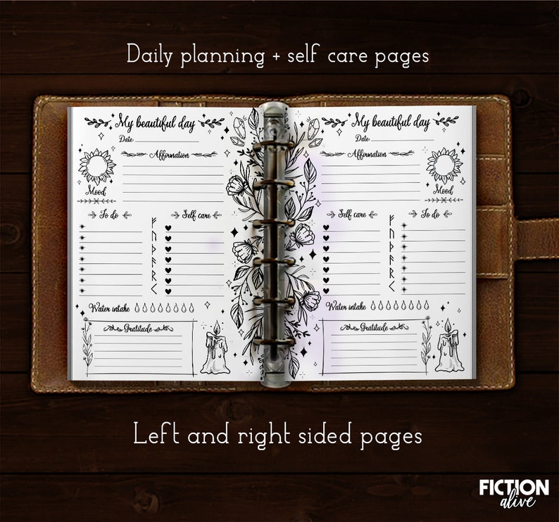 Witch's Planner Printable A5 Size Ink-saver Print - Etsy
