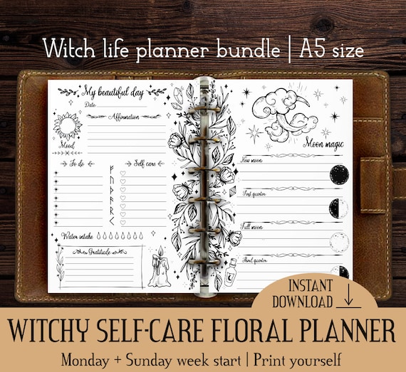 Witchy printable planner & journal kit