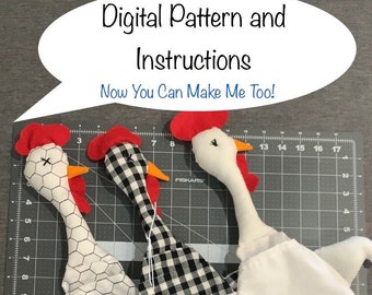 DIY - The Original Chicken Grocery Bag Holder - NO RESALE. Digital Instructions with Video Tutorial