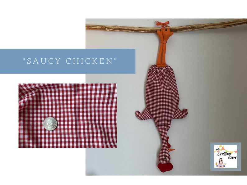The Original Chicken Grocery Bag Holder. Country Collection. Etsy