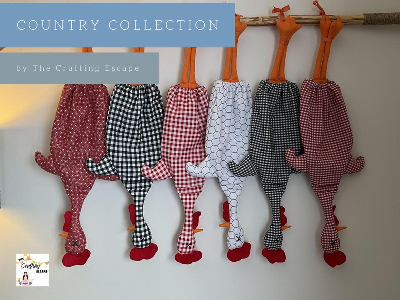 The Original Chicken Grocery Bag Holder. Country Collection. The Crafting Escape© 