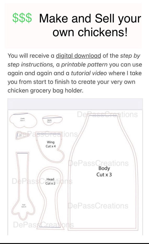 Grocery bag holder sewing pattern shop