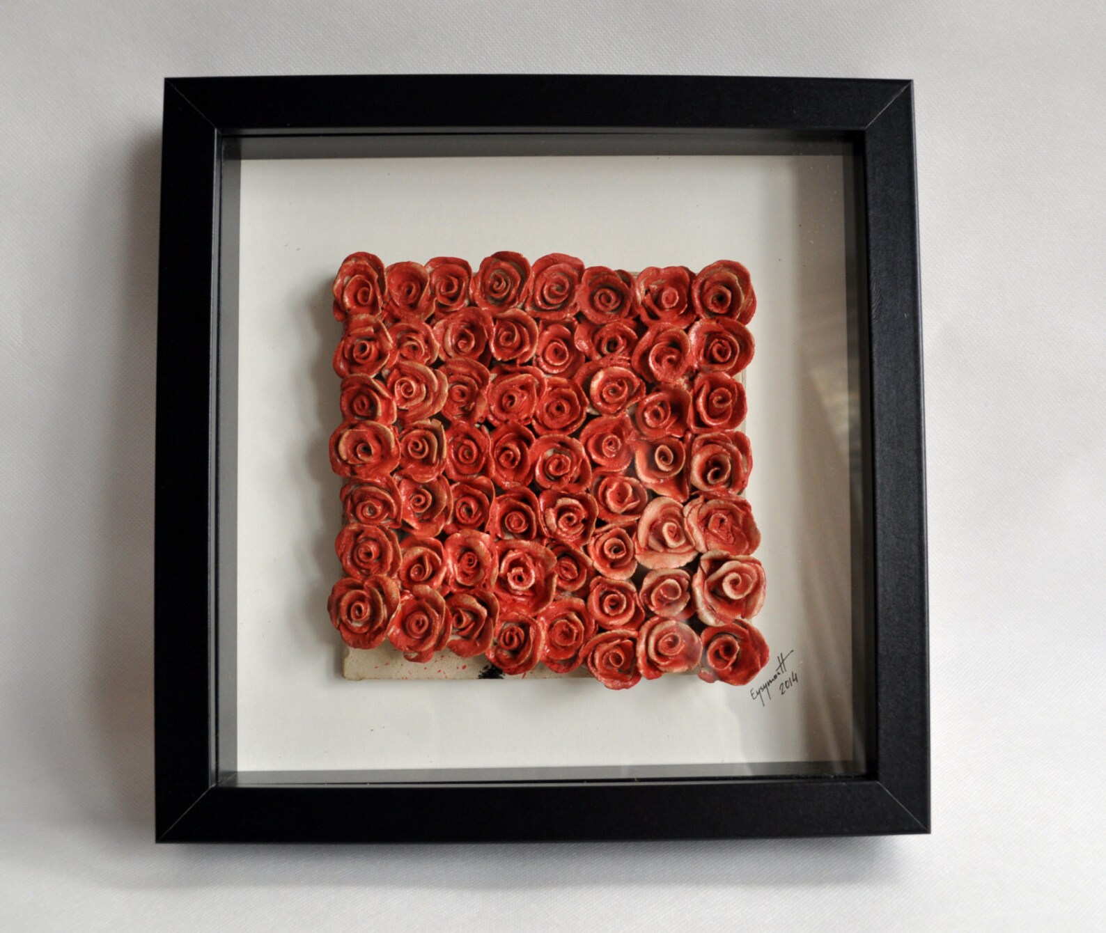 Ceramic Sculpture Wall Art Framed and Ready to Hang Etsy