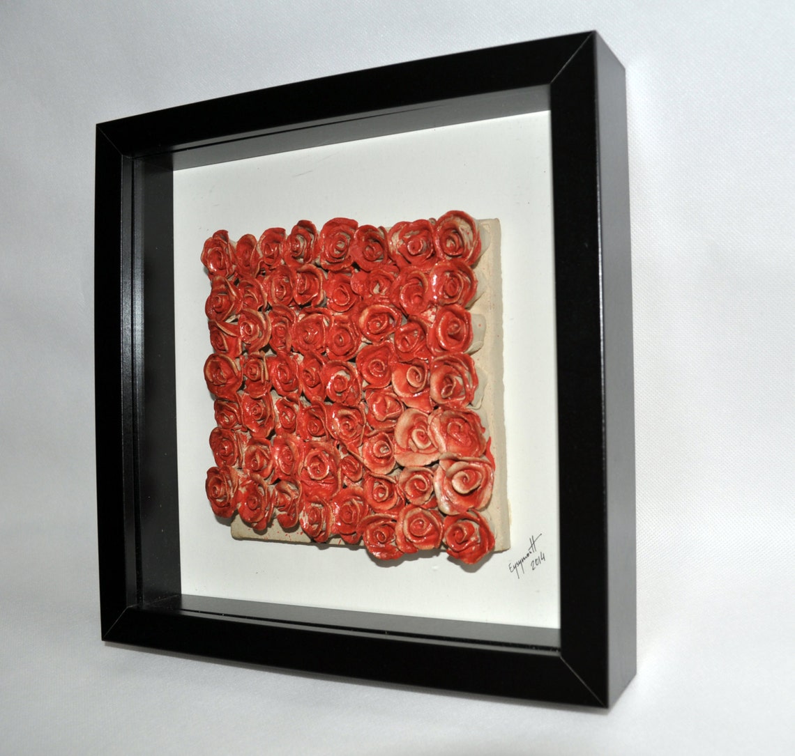 Ceramic Sculpture Wall Art Framed and Ready to Hang Etsy