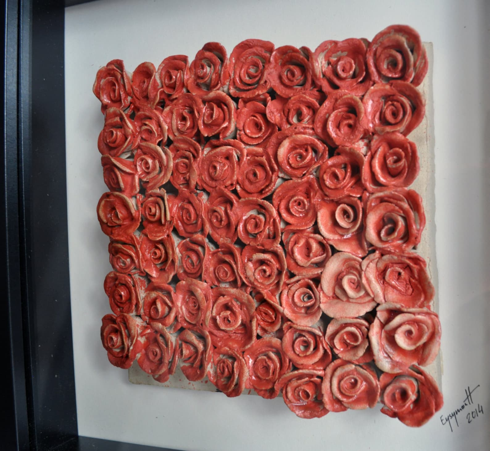 Ceramic Sculpture Wall Art Framed and Ready to Hang Etsy