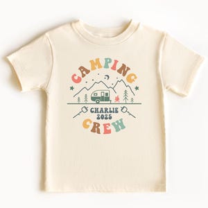 Custom Camping crew Comfort Colors shirt Personalized Name on Shirt Lake Trip 2025 Camp Cousin Crew Party Camping Friend Group Tees location