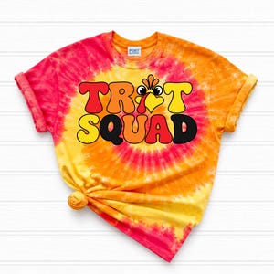 Custom Turkey Trot Shirts, Personalized Trot Squad Tee, Matching Family Thanksgiving 5K Shirts, Adult Kids Tie Dye Running Tees bild 6