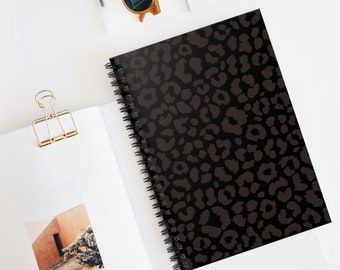 Subtle Cheetah print Spiral Notebook - Ruled Line. Cheetah notebook, cheetah journal. Cute cheetah notebook, cute cheetah journal.