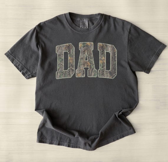 Camo Dad Shirt, Dad Camo Shirt, Gift for Dad, Fathers Day Gift, Hunting Dad Shirt, Vintage Woodland Camo Shirt, New Dad Gift