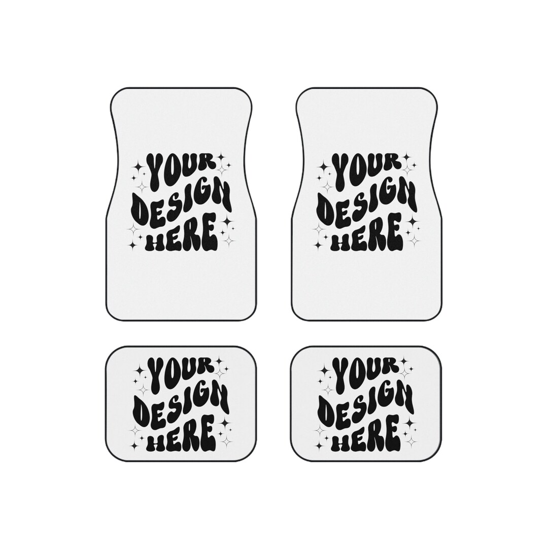 Custom Car Mats set of 4. Personalized Car Mats. Your Design Car Mats