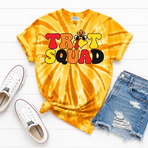 Custom Turkey Trot Shirts, Personalized Trot Squad Tee, Matching Family Thanksgiving 5K Shirts, Adult Kids Tie Dye Running Tees bild 8
