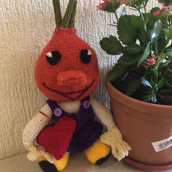 hand knitted soft toys