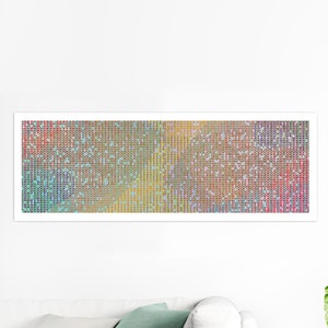 Long narrow art, printable. Wide horizontal; 36x12