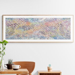 Long horizontal printable wall art: modern; 10x30, 12x36, 18x54, 20x60 or custom size