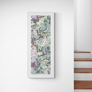 Abstract Color Art Print: Long Narrow Giclee, Horizontal or Vertical