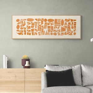 Lange schmale herunterladbare Kunst; horizontal; modern