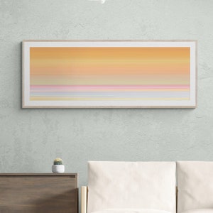 Wall art print: Large, long, 30x10 / 36x12 / 48x16, narrow wall art in brown and beige; Wide horizontal or long vertical art abstract