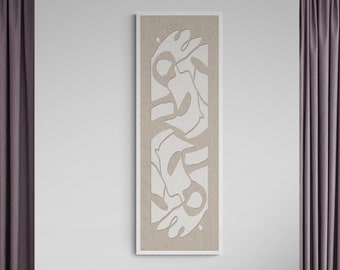 Long Narrow Wall Art in Navy Blue Wide Horizontal Printable Wall Art ...
