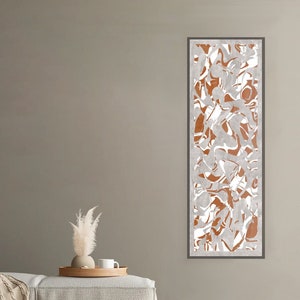 Extra large vertical wall art print: Long narrow, 30x90, 16x48, 12x36 inch, modern