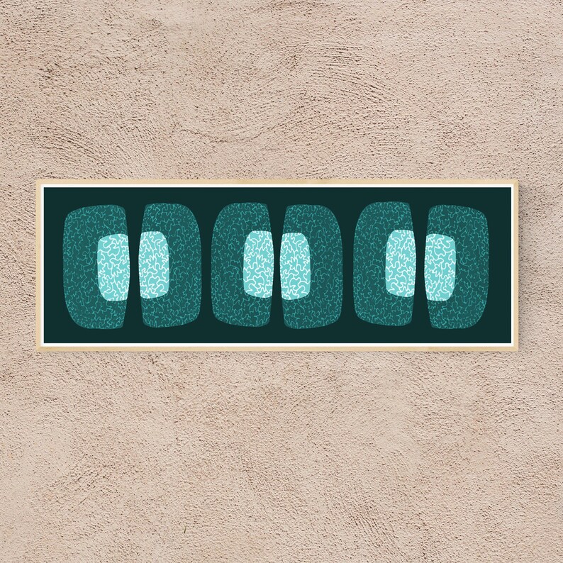 Long Narrow / Tall Thin Wall Art Printable Horizontal Wall Etsy