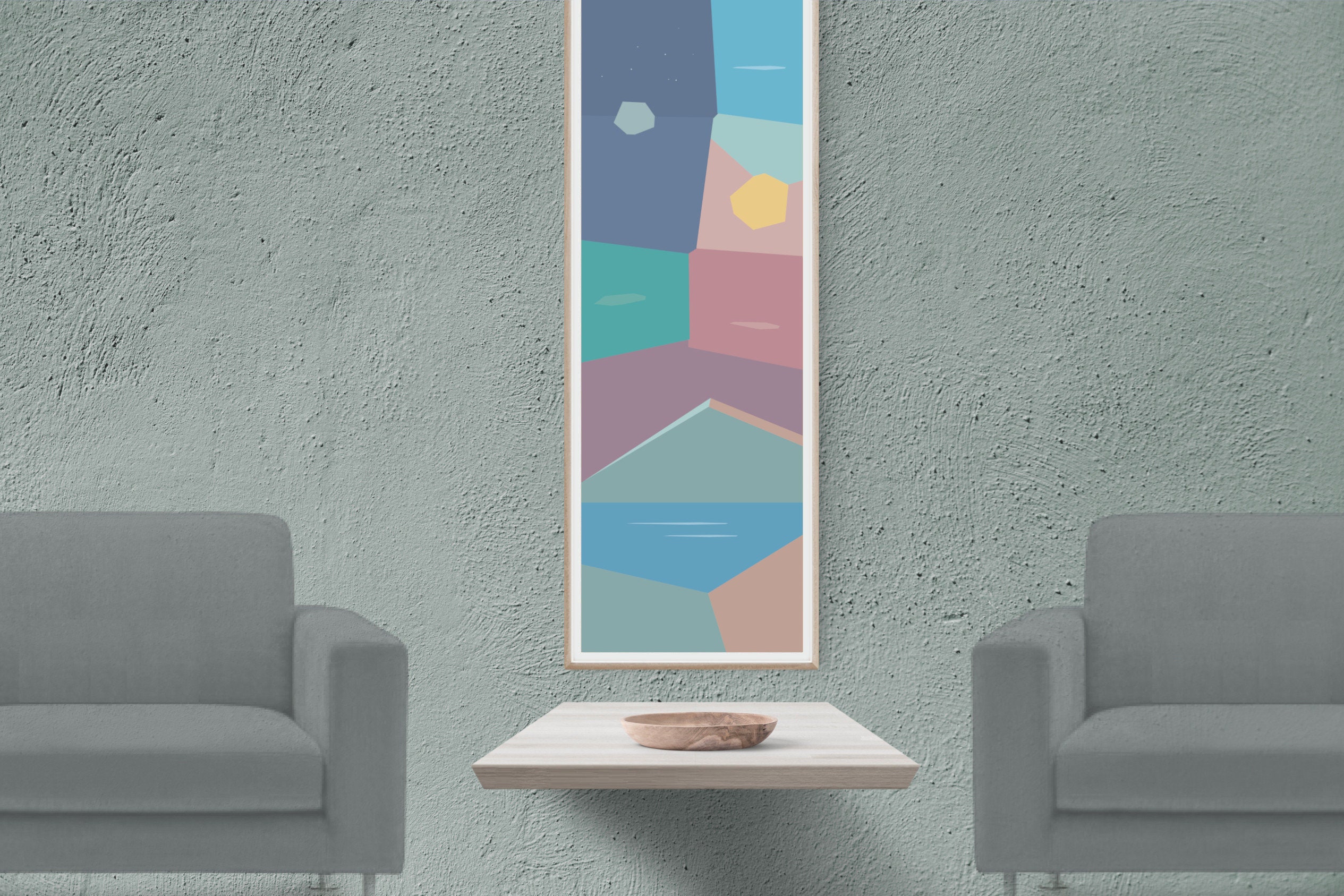 Extra Large Printable Wall Art Long Narrow Vertical Wall - Etsy