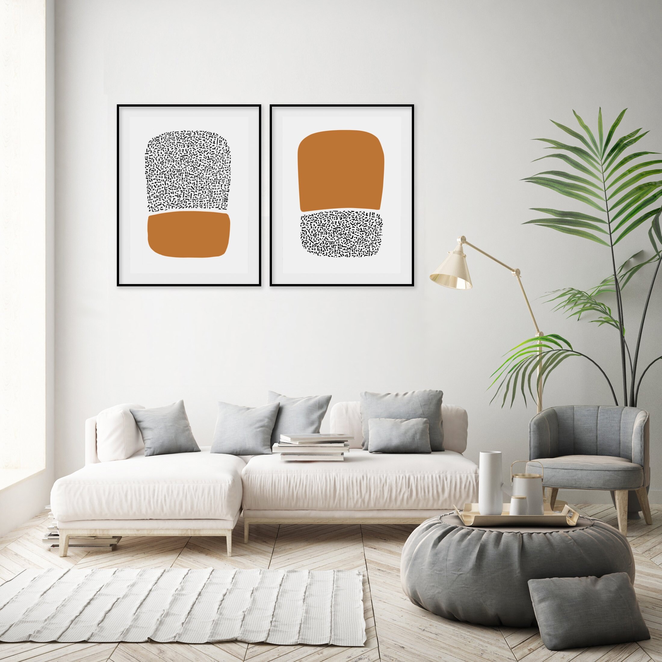 Set of 2 prints set of 2 wall art Pair wall art printable Etsy