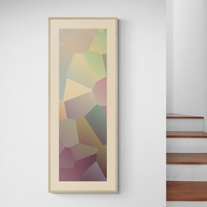 Long narrow wall art; Wide, horizontal, printable abstract. Modern; 24x8, 30x10, 36x12