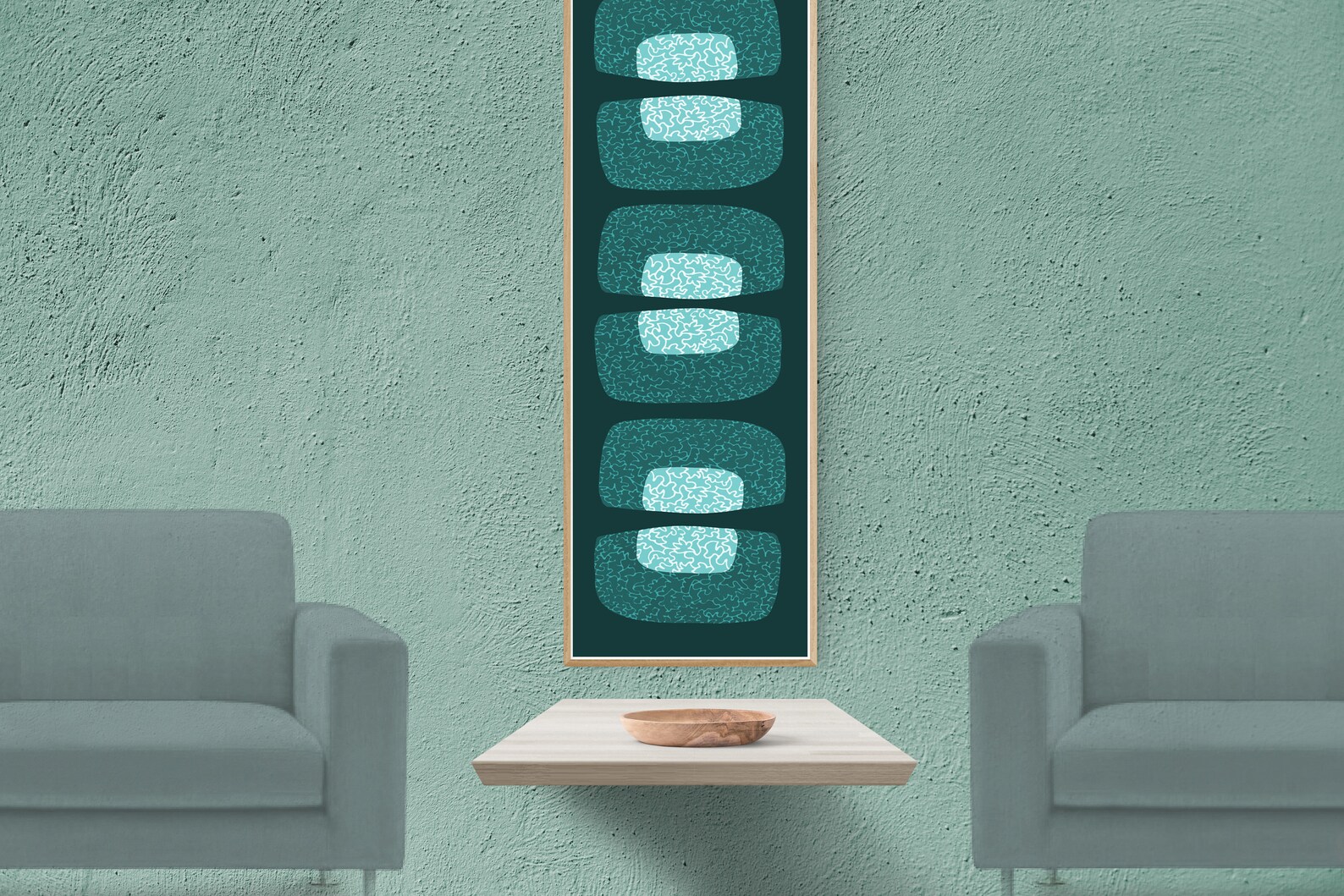 Long Narrow / Tall Thin Wall Art Printable Horizontal Wall Etsy