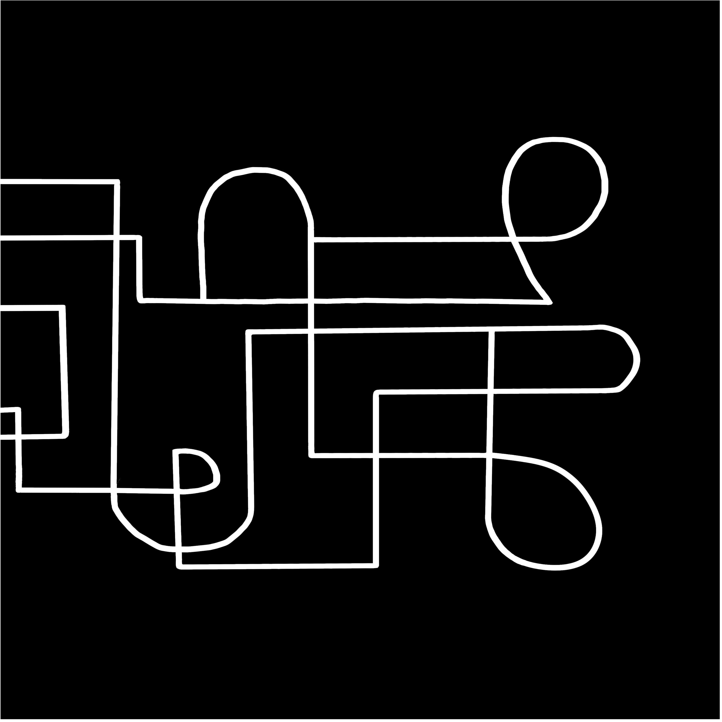 Long Narrow Wall Art Print, in Black and White Horizontal Minimalist