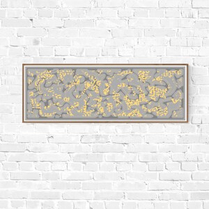 Long Narrow, Huge Wall Art in Grey Wide Horizontal Printable Wall Art ...