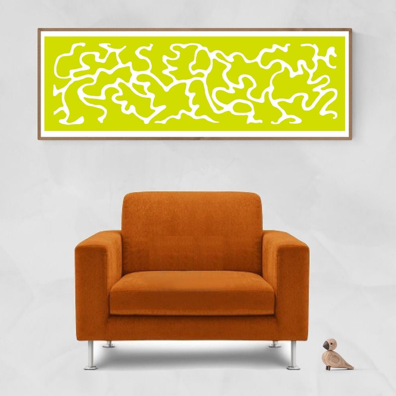 Tall narrow printable artwork 12x36 wall art abstract Long Etsy