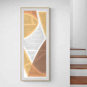 Art print: Extra large, vertical, Long narrow, 20x60, 16x48, 12x36 inch, modern