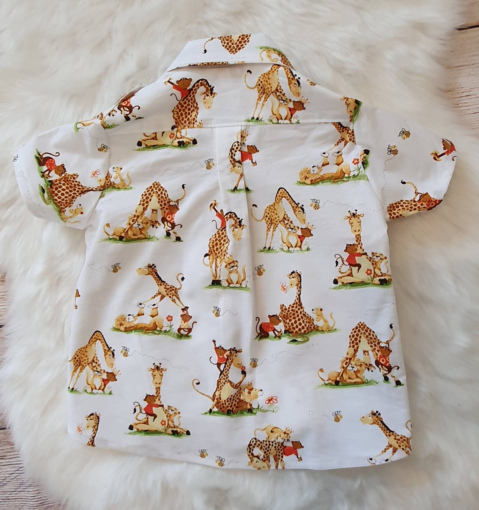 Boys Safari Animals Shirt Size 2 Boys Tops Boys Shirt Etsy