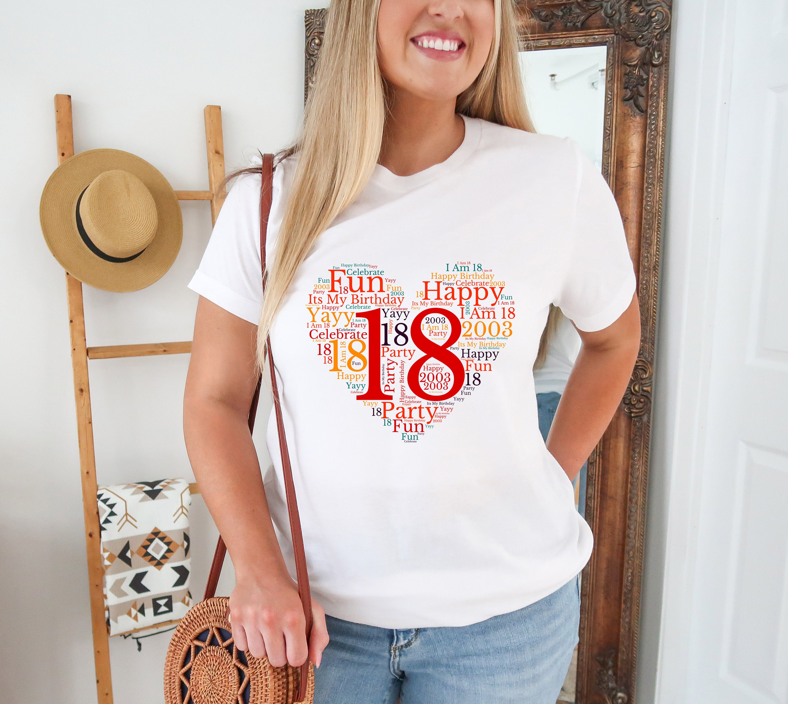 18th T-shirt UK Ladies Sizes 8-40 Design Etsy