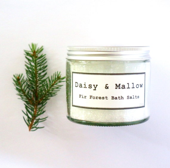 Fir Forest Bath Salts Dead Sea Epsom Salts Coconut Oil Etsy