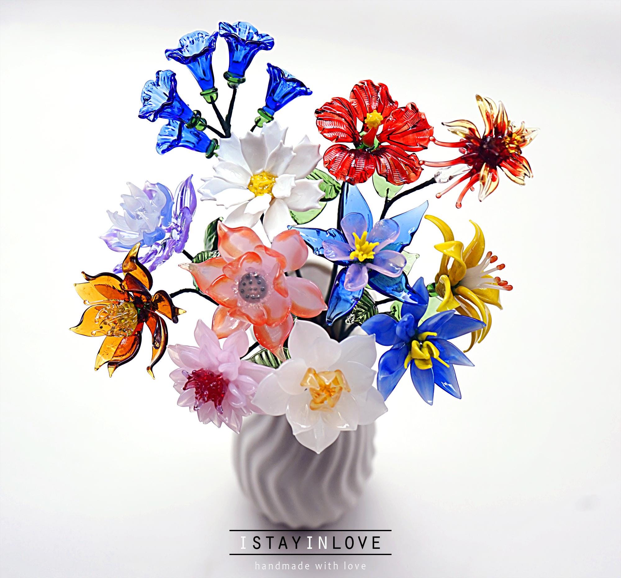 Vase à Fleurs Moderne En Verre Transparent – Forme Artistique – Idéal Pour Déco Salon (12.7 X 12.2 X 12.3 Cm)