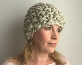 Übergroße Strickmütze Handgemachte Wollmütze Wintermütze für Frauen - Geschenk für Freundin - Weihnachten