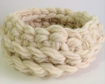 Crochet pet bed cave Soft and sturdy merino wool pet bed
