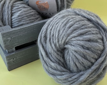 Hilo grueso gris Lana merino súper gruesa Hilo voluminoso col.5248