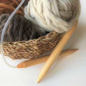 Jumbo Giant Thickness Chile Oak Knitting Needles Chunky Custom