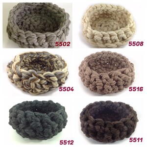 Crochet pet bed Cozy wool pet cave Gray col.5502 image 6