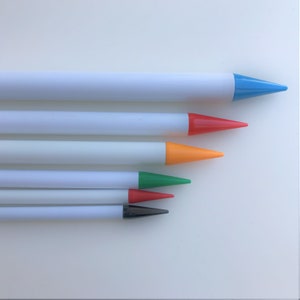 Size 17 knitting needles / US 17 / 12mm / Straight, plastic, single point 12 mm chunky knit needle image 4