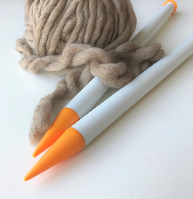 Large Knitting Needles Size 35 US / 20 Mm / Straight Plastic Etsy