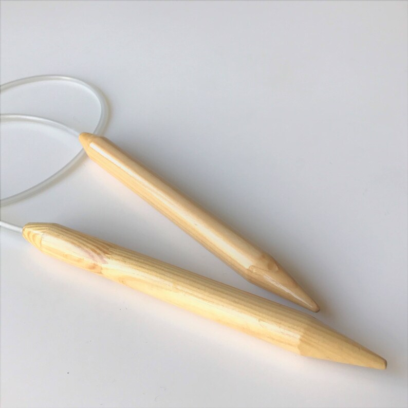 Wooden Circular Knitting Needles Large US Size 35 20mm us35 Etsy