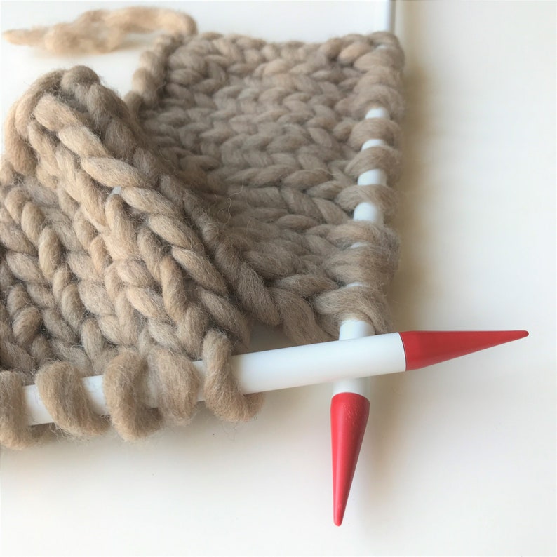 Size 17 knitting needles / US 17 / 12mm / Straight, plastic, single point 12 mm chunky knit needle image 1